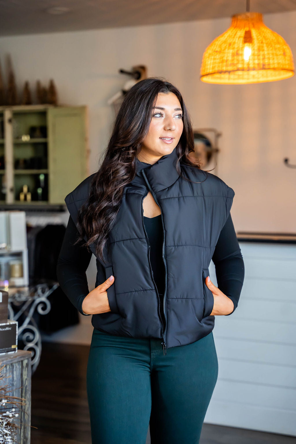 SOLID PUFFER VEST
