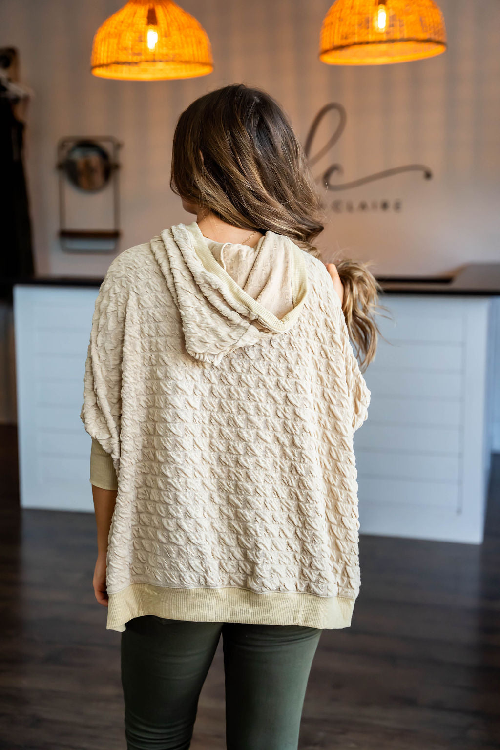 WRAP ME UP QUILTED LONG SLEEVE TOP
