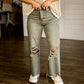 90'S CROP FLARE JEANS