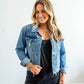 womens medium blue jean jacket