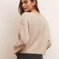 soft basic oversized neutral sweater