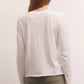 women's white long-sleeve shirt