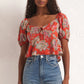 Z SUPPLY RENELLE TANGO FLORAL TOP