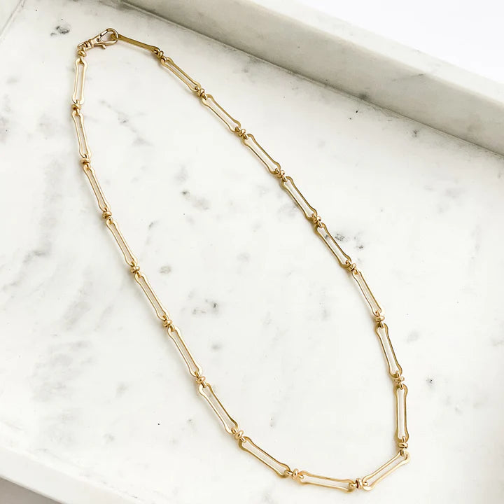 gold long layering necklace