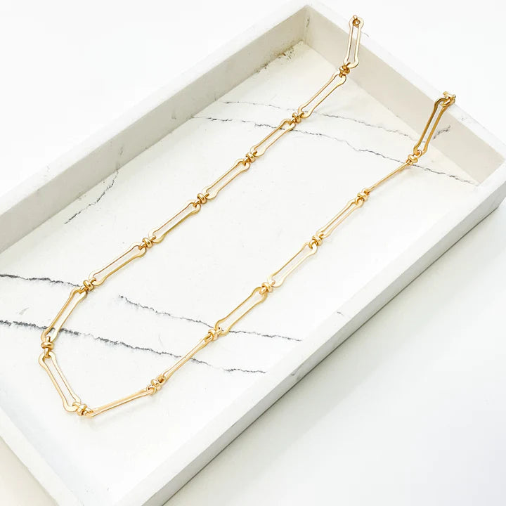 gold long layering necklace